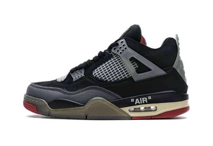 Jordan 4 OFF-WHITE x Air Jordan 4 “Bred” CV9388-001