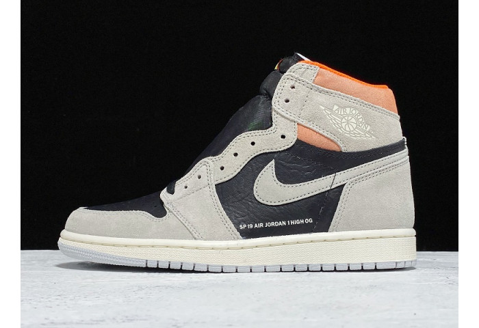 Jordan 1 Retro High Neutral Grey Hyper Crimson 555088-018