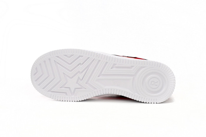 a bathing ape bape sta low white dark red mirror surF**e 1h20191046