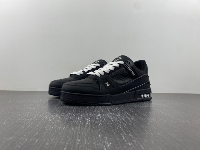 l**is V*t*n trainer all black embossing