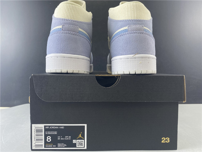 Jordan 1 Mid Mixed Textures Blue DA4666-100