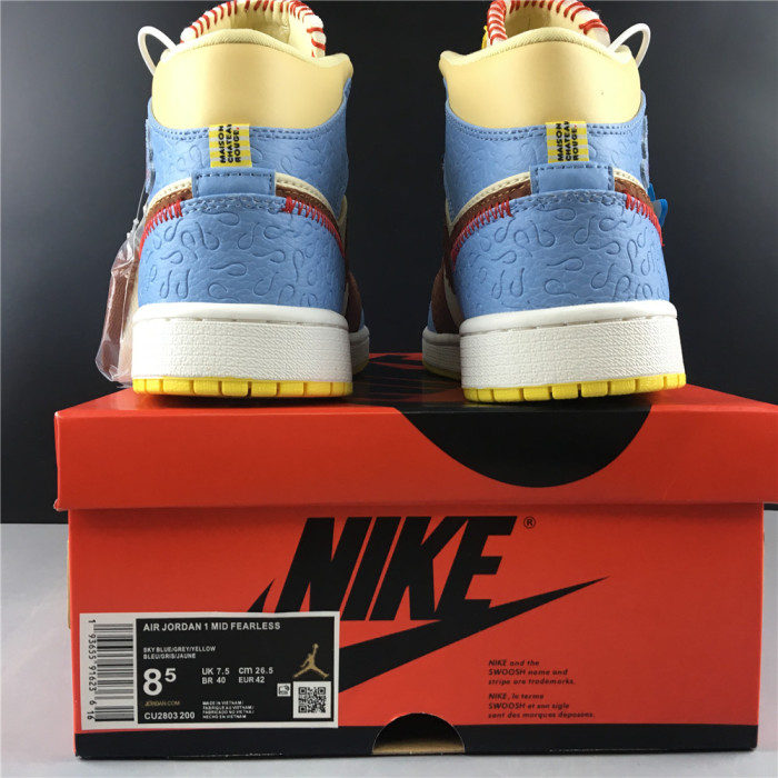 Jordan 1 Mid SE Fearless Maison Chateau Rouge CU2803-200