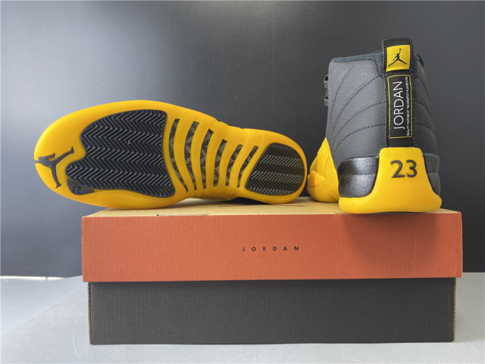 JORDAN 12 RETRO BLACK UNIVERSITY GOLD 130690-070