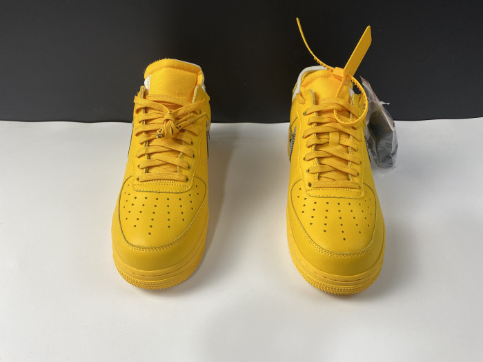 Nike Air Force 1 Low OFF-WHITE University Gold Metallic Silver DD1876-700