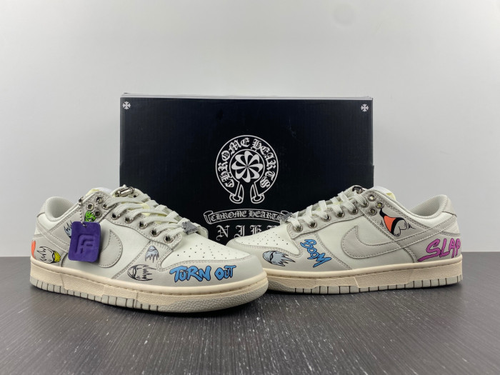 Nike Dunk Low Chrome Hearts  DD1503-107