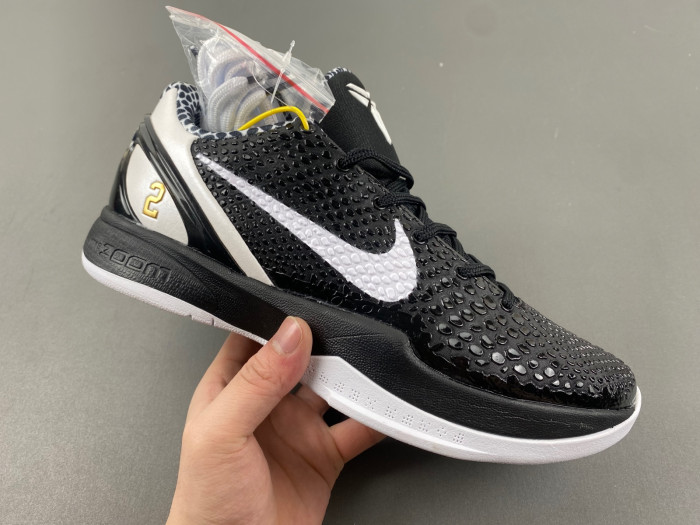 Nike Kobe 7 VI WHITE AND BLACK BLANC ET NOIR CW2190-002