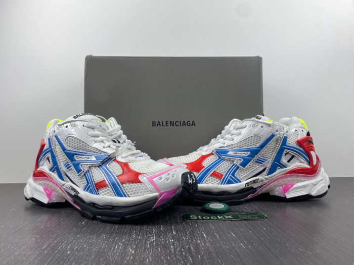 Ba*len*cia*ga runner white blue red 677402-w3rb6-9645