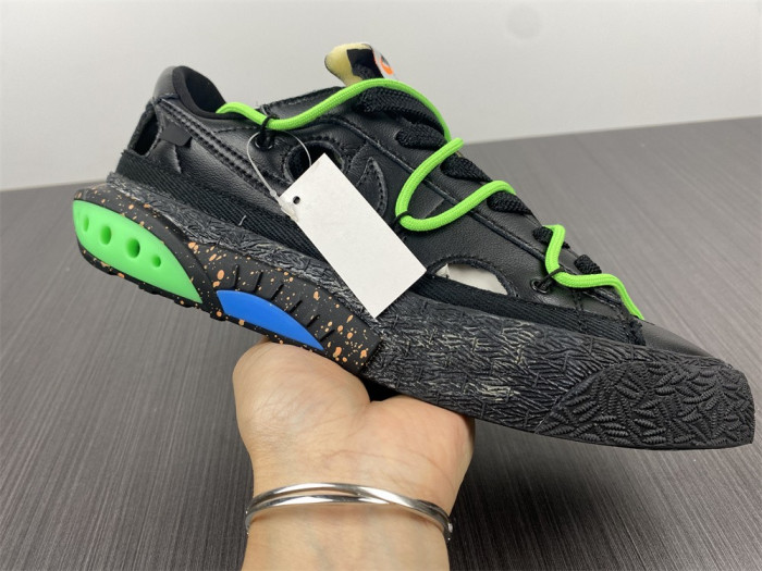 Off-White x Nike Blazer Low Black Green DH7863-001
