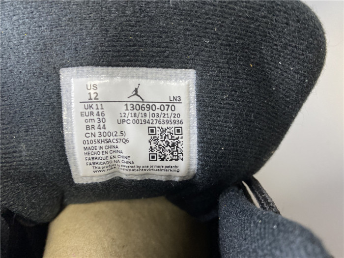 JORDAN 12 RETRO BLACK UNIVERSITY GOLD 130690-070