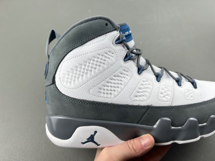 Air Jordan 9 “Flint Grey”Color: White/French Blue-Flint Grey” HV4794-100