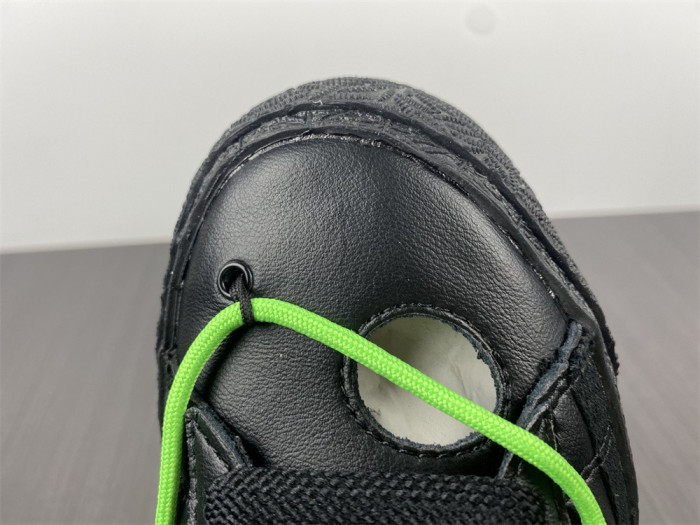 Off-White x Nike Blazer Low Black Green DH7863-001