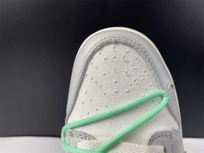 OFF-WHITE X NIKE SB DUNK LOW 04 OF 50 OW WHITE GREY GREEN DM1602-114