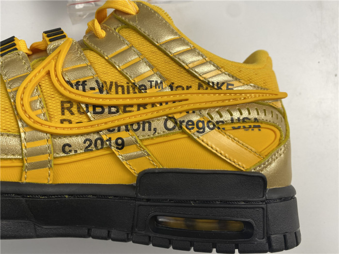 Nike Air Rubber Dunk Off-White University Gold CU6015-700