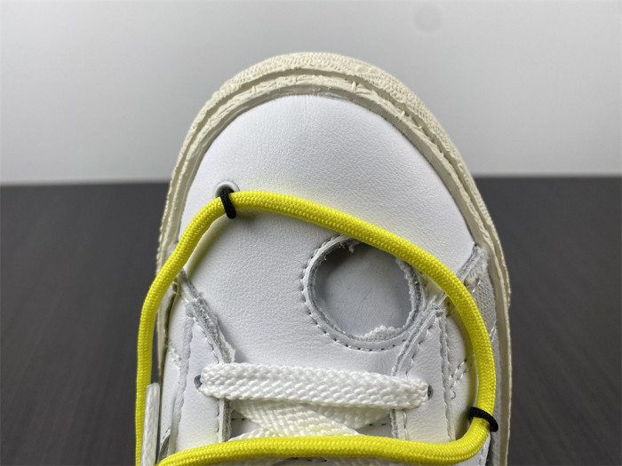 Off-White x Nike Blazer Low in White and University Red DH7863-100