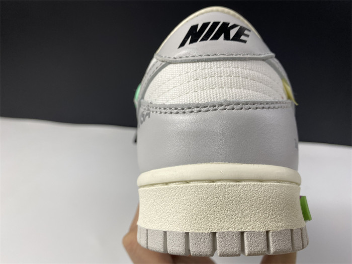 OFF-WHITE X NIKE SB DUNK LOW 04 OF 50 OW WHITE GREY GREEN DM1602-114