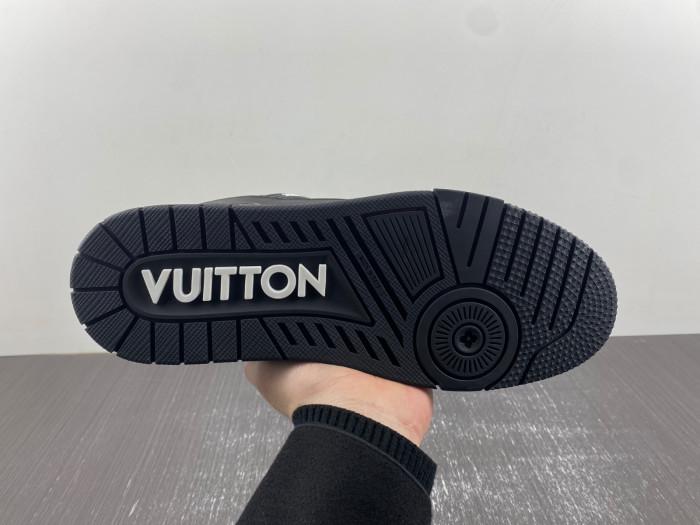 l**is V*t*n trainer all black embossing