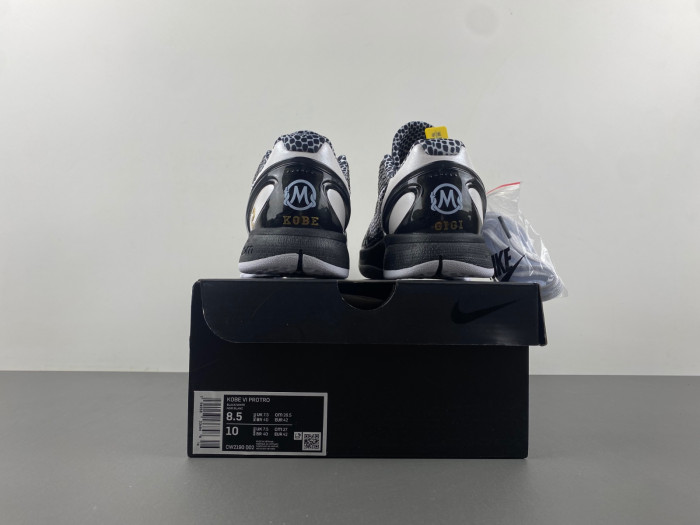 Nike Kobe 7 VI WHITE AND BLACK BLANC ET NOIR CW2190-002