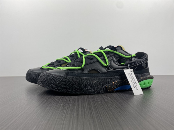 Off-White x Nike Blazer Low Black Green DH7863-001