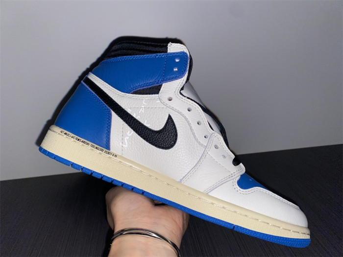 Air Jordan 1 Travis Scott Blank Black Barb True Cap Leather DH3227-105