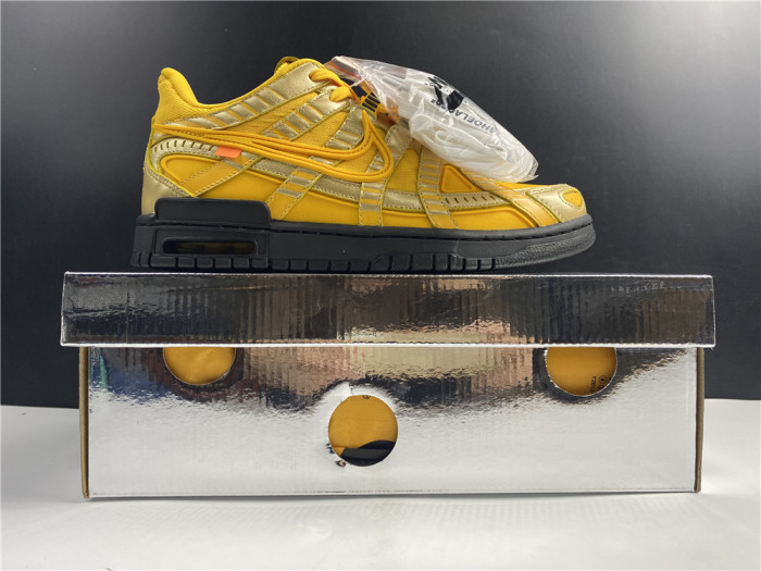 Nike Air Rubber Dunk Off-White University Gold CU6015-700