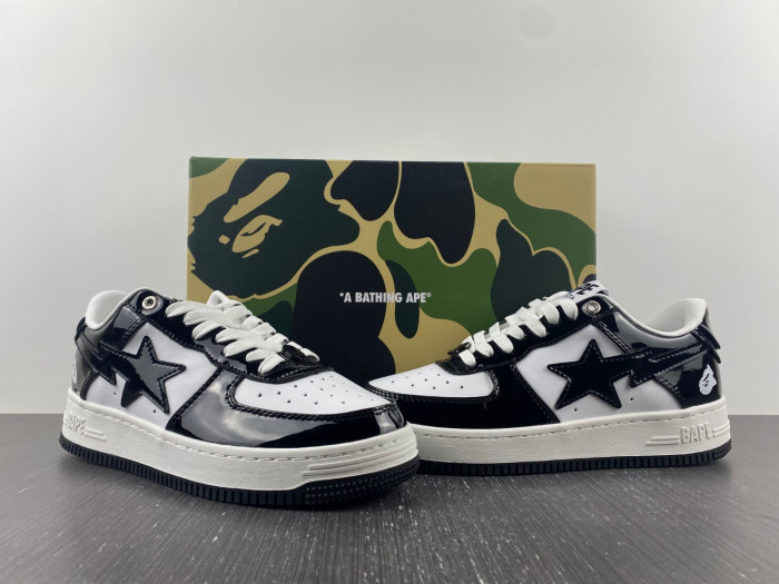 A BATHING APE BAPE STA LOW BLACK 001FWH701001_BLK_A