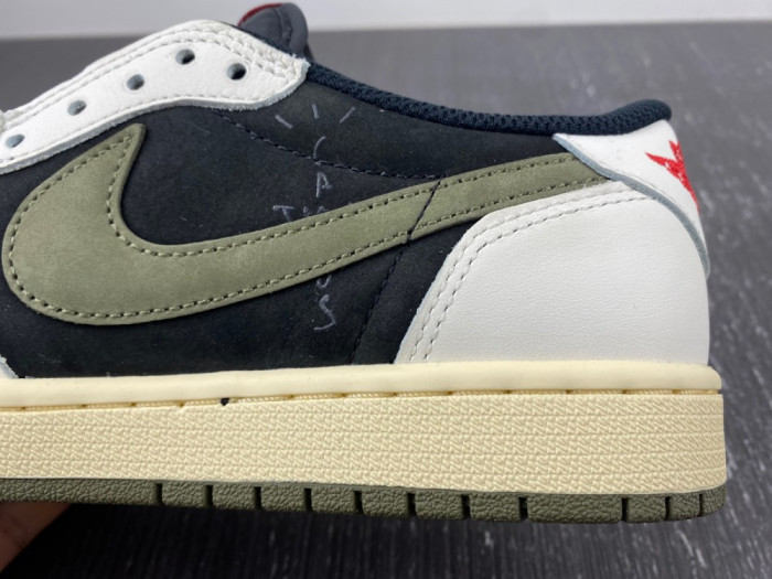 TRAVIS SCOTT X AIR JORDAN AIR JORDAN 1 RETRO LOW OG OLIVE DZ4137-106