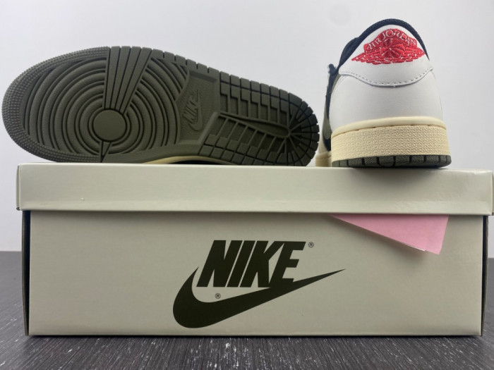 TRAVIS SCOTT X AIR JORDAN AIR JORDAN 1 RETRO LOW OG OLIVE DZ4137-106