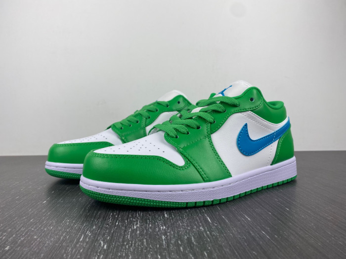 Air Jordan 1 Low White Green Blue DC0774-30418
