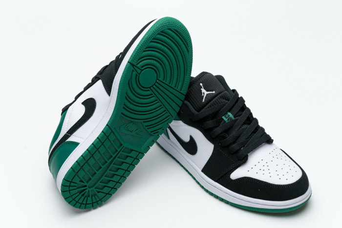 Jordan 1 Low White Black Mystic Green 553558-113