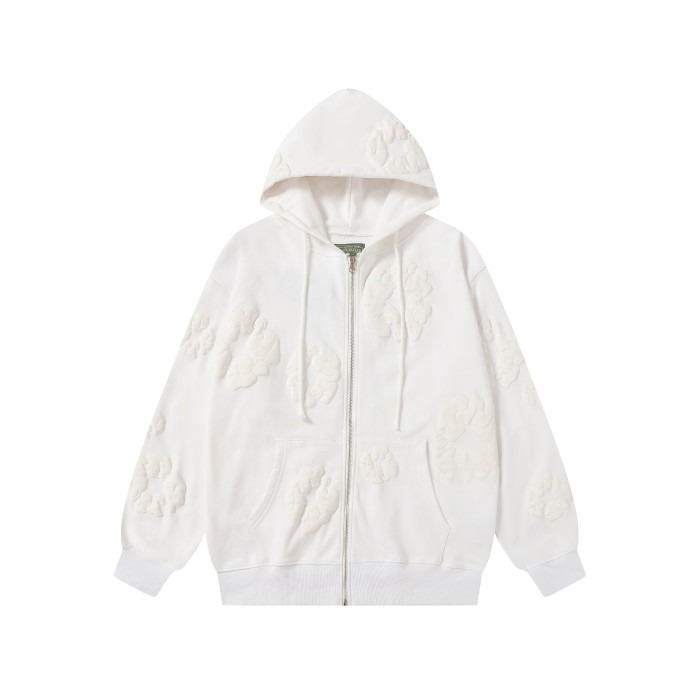 Denim Tears Cotton Wreath Zip Hoodie