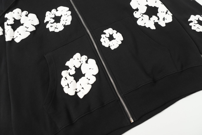 Denim Tears Cotton Wreath Zip Hoodie