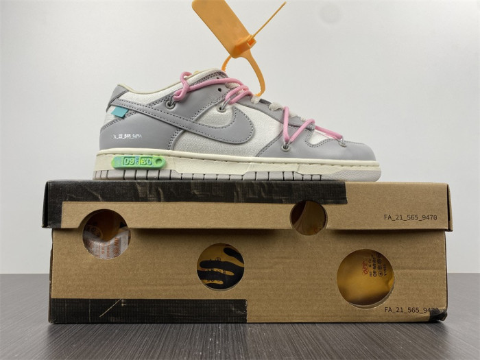 Nike Dunk Low Off-White LOT 09 OF 50  1602-109