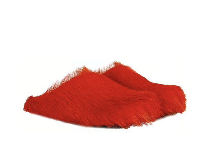 MARNI FUSSBET SABOT CALF-HAIR SLIPPERS