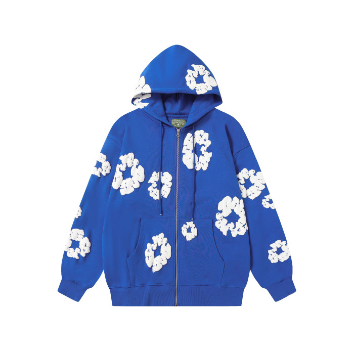 Denim Tears Cotton Wreath Zip Hoodie