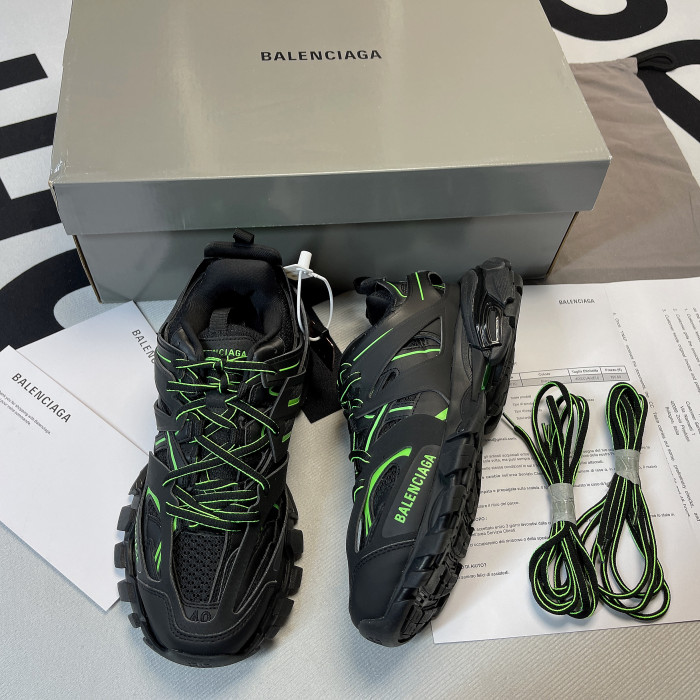 BL TESS S. GOMMA TREK LOW SNEAKERS BLACK GREEN 11607