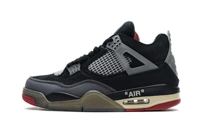 Jordan 4 OFF-WHITE x Air Jordan 4 “Bred” CV9388-001