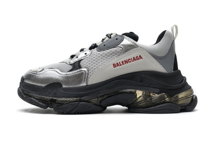 Ba*len*cia*ga triple s black silver 541624 w09e1 7320
