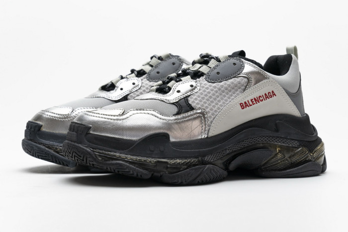 Ba*len*cia*ga triple s black silver 541624 w09e1 7320