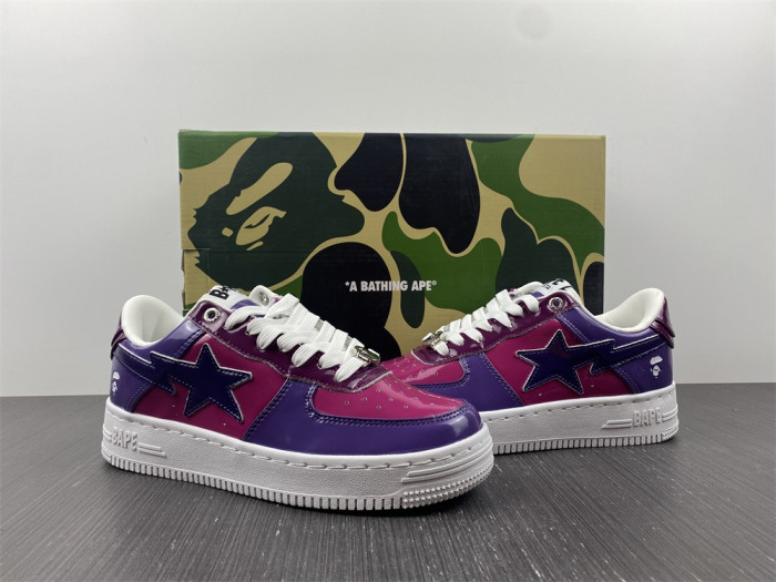 A Bathing Ape Sk8 Sta Low Color Camo Combo Purple BA1H20191046