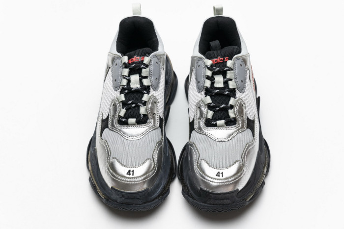 Ba*len*cia*ga triple s black silver 541624 w09e1 7320