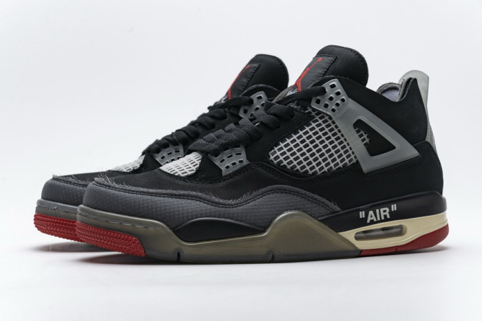 Jordan 4 OFF-WHITE x Air Jordan 4 “Bred” CV9388-001