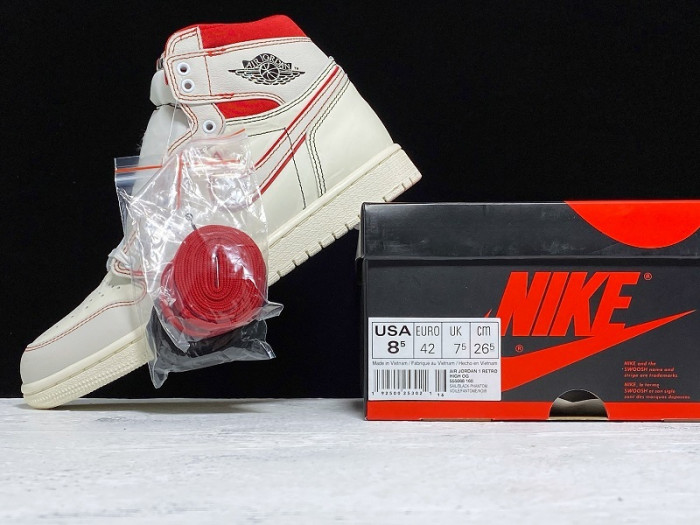 Jordan 1 Retro High Phantom Gym Red 555088-160