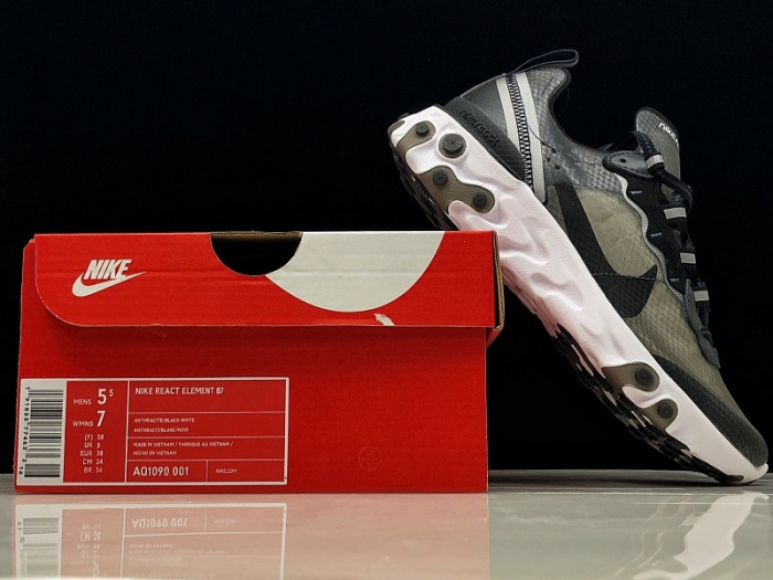 Nike React Element 87 Anthracite Black AQ1090-001