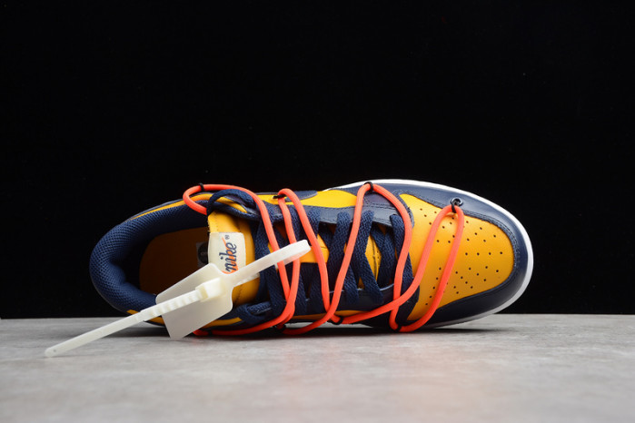 Nike Dunk Low Off-White University Gold Midnight Navy CT0856-700