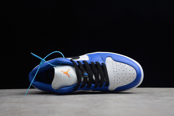 Jordan 1 Low Hyper Royal Orange Peel 553558-401
