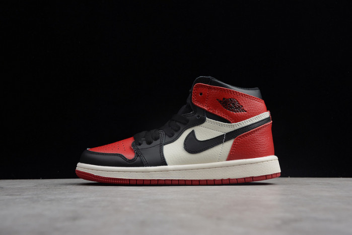 JORDAN 1 RETRO HIGH BRED TOE 555088-610(kid)