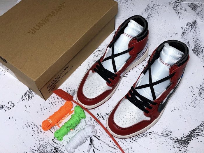 OFF-WHITE AIR JORDAN 1 RETRO CHICAGO THE TEN AA3834-101
