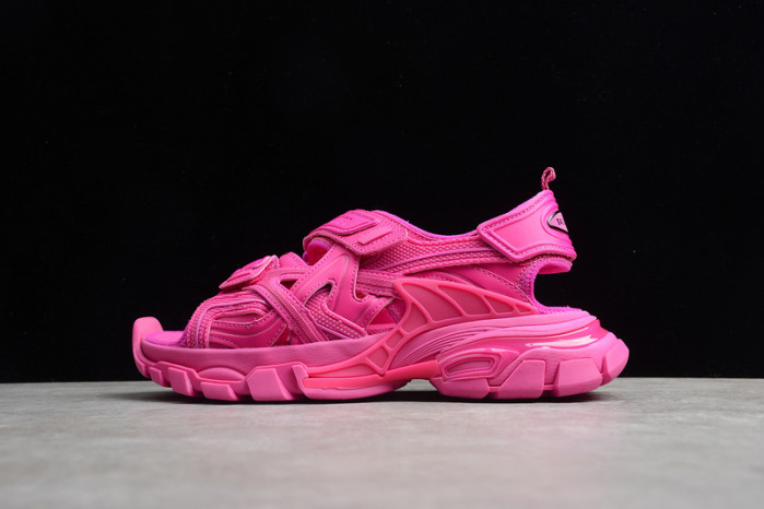 Ba*len*cia*ga track sandal ''triple black'' pink 2