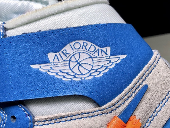 Jordan 1 Retro High Off-White University Blue “UNC”  AQ0818-148