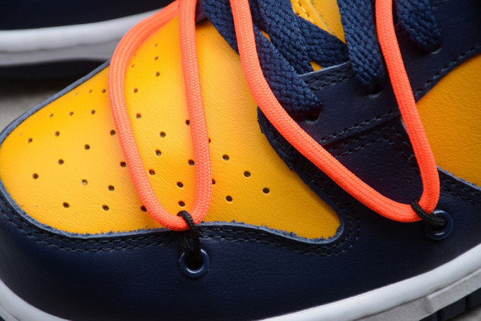 Nike Dunk Low Off-White University Gold Midnight Navy CT0856-700